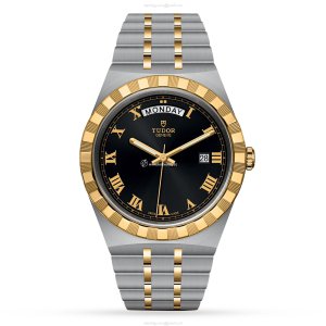 Tudor Royal M28603-0003 Automatic Watch - 41mm Black Dial | Steel & Gold