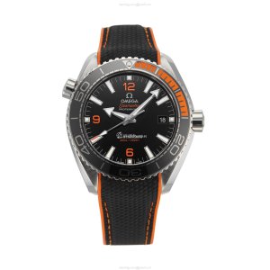 Omega Planet Ocean 43.5mm Automatic Black Dial - Stainless Steel Rubber Strap