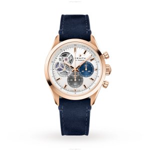 Zenith Chronomaster Open 39.5mm Rose Gold Automatic Watch | White Dial
