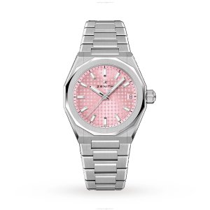 Zenith Defy Skyline 36mm Automatic Pink Dial - Stainless Steel Watch