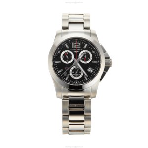 Longines Conquest L3.700.4.56.6 | 41mm Black Dial | Stainless Steel Quartz