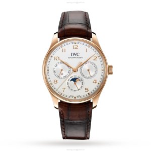 IWC Portugieser IW344202 Automatic - 18ct Rose Gold Case - Silver Perpetual Calendar