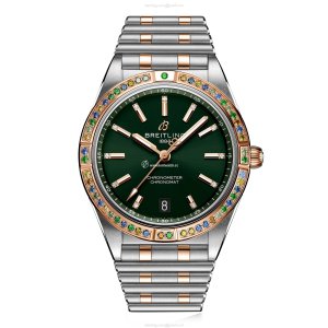 Breitling Chronomat 36mm Green Dial - Automatic - Stainless Steel & Rose Gold