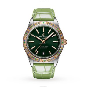 Breitling Chronomat 36mm Green Dial - Stainless Steel & Rose Gold Automatic