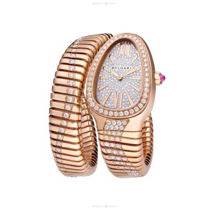Bvlgari Serpenti 103791 Replica Watch - 18ct Rose Gold & Silver Dial | Quartz