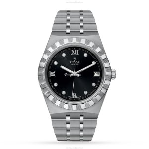 Tudor Royal M28400-0004 Automatic Watch - 34mm Black Dial & Steel Bracelet