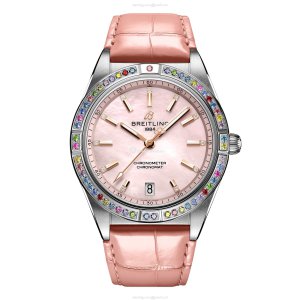 Breitling Chronomat G10380BB1K1P1 - 36mm Pink Dial - Automatic - For Her