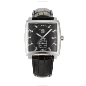 TAG Heuer Monaco WAW131A.FC6177 | 37mm Automatic Black Dial | Stainless Steel