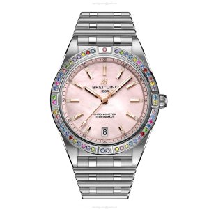 Breitling Chronomat G10380BB1K1G1 | 36mm Pink Dial | Automatic | 100m Water Resistant