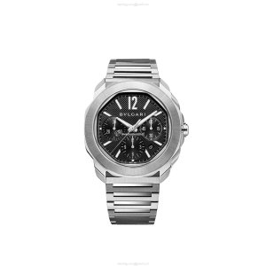 Bvlgari Octo Roma 103471 Automatic Watch - 42mm Black Dial - Stainless Steel