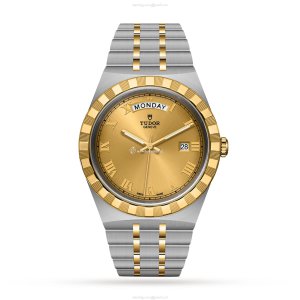 Tudor Royal M28603-0004 Automatic Watch - 41mm Champagne Dial | Steel & Gold