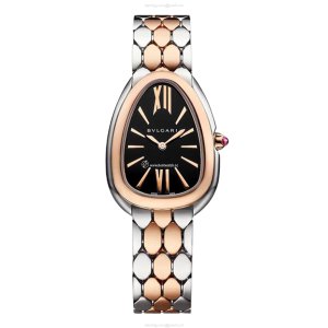 Bvlgari Serpenti Seduttori 103799 Watch | Black Dial | Stainless Steel & Gold