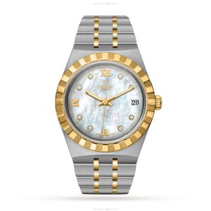 Tudor Royal 34mm Automatic Watch - White Dial & Gold Steel Bracelet