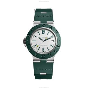 Bvlgari Aluminium Automatic White Dial Watch - 40mm - 100m Water Resistant
