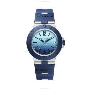 Bvlgari Aluminium Automatic Blue Watch - 40mm - 100m Water Resistant