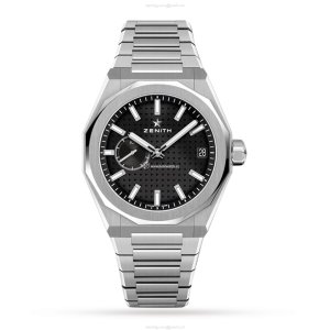 Zenith Defy Skyline Automatic Watch - 41mm Stainless Steel - Black Dial