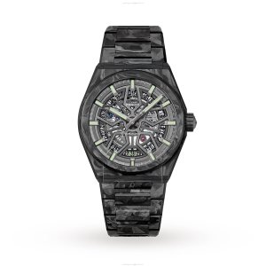 Zenith Defy Automatic Black Watch - 41mm PVD Case | Forged Carbon Strap