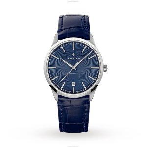 Zenith Elite 03.3100.670 Automatic Blue Dial Watch - 40.5mm Stainless Steel