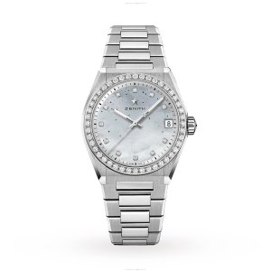 Zenith Defy Automatic - 36mm Stainless Steel Mother Of Pearl Dial | 100M Water Resistant
