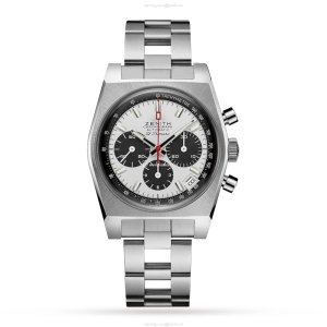 Zenith El Primero Replica - 37mm Stainless Steel Automatic White Dial Watch