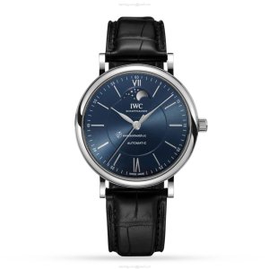 IWC Portofino IW459402 Automatic Watch - 40mm Stainless Steel Blue Dial