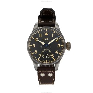 IWC Pilot IW510301 Titanium 48mm Manual Winding Black Dial Replica Watch
