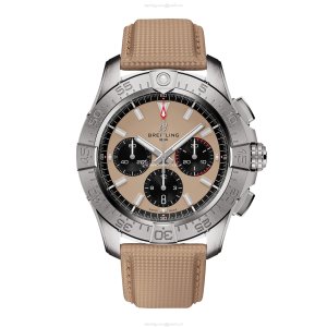 Breitling Avenger Automatic Watch - 44mm Stainless Steel - Beige Dial