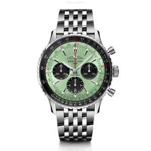 Breitling Navitimer AB0138241L1A1 | 43mm Stainless Steel Automatic Mint Green