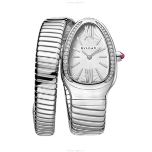 Bvlgari Serpenti 101827 Replica Watch | Stainless Steel Quartz White Dial 35mm