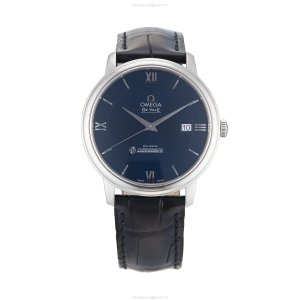 Omega De Ville Prestige 39.5mm Blue Dial Automatic Watch | Stainless Steel