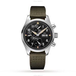 IWC Pilot IW387901 Automatic Chronograph - 41mm Stainless Steel Black Dial