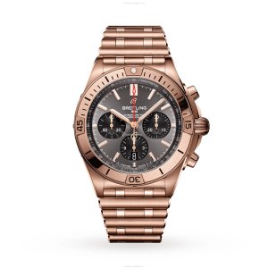 Breitling Chronomat RB0134101B1R1 | 18ct Rose Gold Automatic Grey Watch