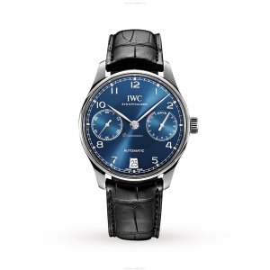 IWC Portugieser IW500710 Automatic Watch - 42.5mm Blue Dial | Stainless Steel