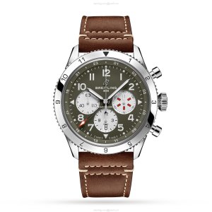 Breitling Aviator 8 AB04452A1L1X1 | 46mm Stainless Steel Automatic Green Dial