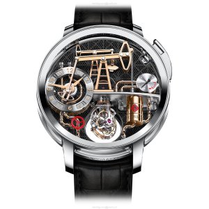 Jacob & Co Gents Collection OI100.30 18ct White Gold Mechanical Black Watch | 49.5mm