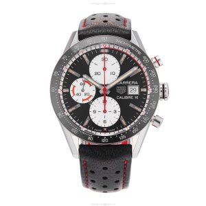 TAG Heuer Carrera CV201AP.FC6429 - 41mm Automatic Chronograph - Black Dial