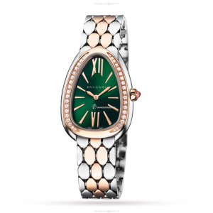Bvlgari Serpenti Seduttori 103526 | Rose Gold Green Dial | Quartz Watch