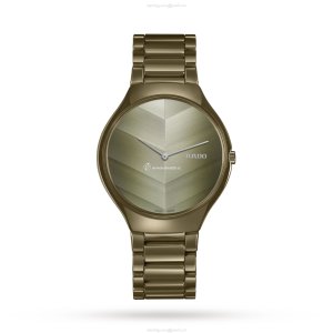 Rado True Thinline R27121302 Ceramic Quartz Brown Watch | 38mm