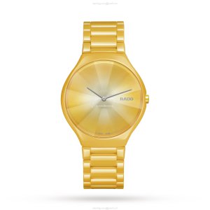 Rado True Thinline R27122252 | Ceramic Quartz Watch | Yellow Dial 38mm