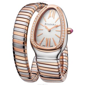 Bvlgari Serpenti 102237 Grey Dial Replica Watch | 35mm Stainless Steel Quartz