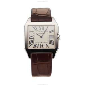Cartier Santos W2007051 - White Gold 35mm Manual Winding Watch