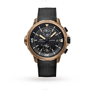 IWC Aquatimer IW379503 Bronze Automatic Watch - 44mm Black Dial Replica