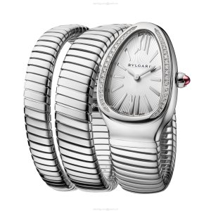 Bvlgari Serpenti 101910 | 35mm Stainless Steel Quartz Watch - White Dial