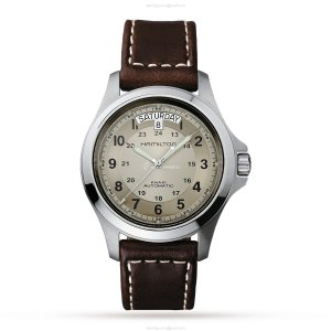 Hamilton Khaki Field H64455523 Automatic - 40mm Stainless Steel Beige Dial