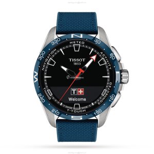 Tissot T-Touch Connect Solar Titanium Watch - 47.5mm Black Dial | Solar Powered