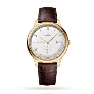 Omega De Ville Prestige 41mm 18ct Gold Automatic Silver Dial | Replica Watch