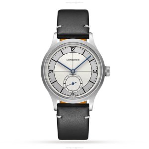 Longines Heritage Automatic Silver Dial Watch - 38.5mm Stainless Steel