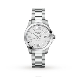 Longines Conquest L37764766 Automatic Watch - 39mm Silver Dial - Stainless Steel