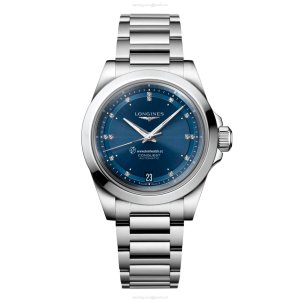 Longines Conquest L34304976 | 34mm Automatic Blue Dial | Stainless Steel