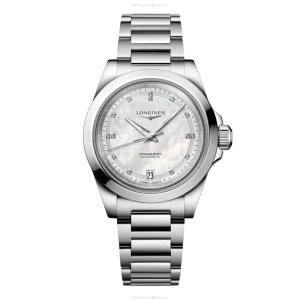 Longines Conquest L34304876 | 34mm Automatic | Mother Of Pearl Dial